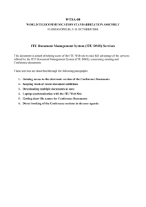 WTSA-04  ITU Document Management System (ITU DMS) Services