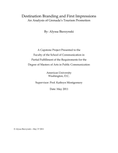 Destination Branding and First Impressions An Analysis of Grenada’s Tourism Promotion