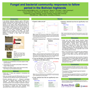 Fungal and bacterial community responses to fallow