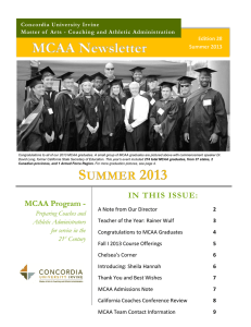 Concordia University Irvine Edition 28 Summer 2013