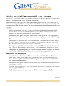 Helping your child/teen cope with body changes