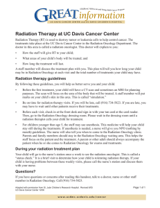 Radiation Therapy at UC Davis Cancer Center