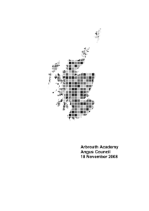 Arbroath Academy Angus Council 18 November 2008