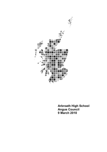 Arbroath High School Angus Council 9 March 2010