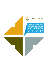 CATALOG 2011-2012 UNDERGRADUATE