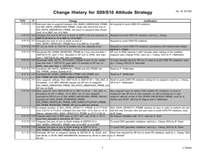 Change History for S09/S10 Attitude Strategy As of 8/7/02