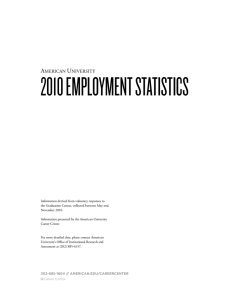 2010 EmploymEnt StatiSticS A U mericAn