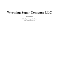 Wyoming Sugar Company LLC  Michael Boland Arthur Capper Cooperative Center
