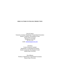 David Coltrain Extension Assistant, Department of Agricultural Economics Kansas Cooperative Development Center