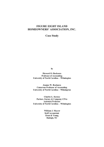 FIGURE EIGHT ISLAND HOMEOWNERS’ ASSOCIATION, INC. Case Study
