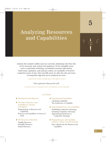 5 Analyzing Resources and Capabilities