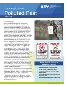 Polluted Past The Passaic River’s May 2014 The Problems