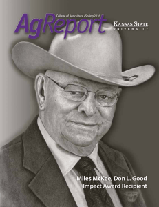 Miles McKee, Don L. Good Impact Award Recipient AgReport