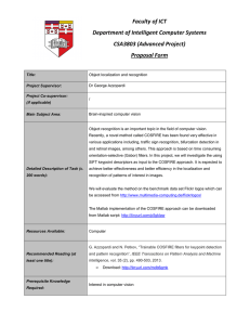 Faculty of ICT Department of Intelligent Computer Systems CSA3803 (Advanced Project) Proposal Form