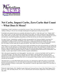 Net Carbs, Impact Carbs, Zero Carbs that Count