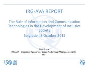 IRG-AVA REPORT