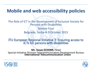 Mobile and web accessibility policies