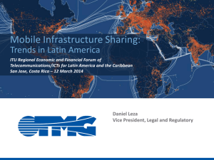 Mobile Infrastructure Sharing: Trends in Latin America