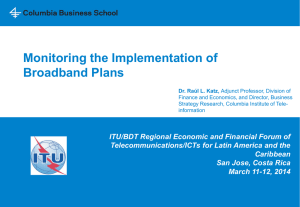 Monitoring the Implementation of Broadband Plans