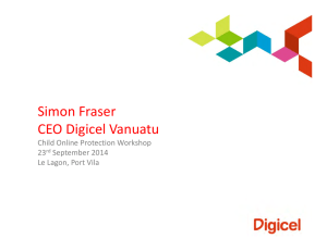 Simon Fraser CEO Digicel Vanuatu Child Online Protection Workshop 23