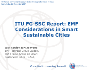 ITU FG-SSC Report: EMF Considerations in Smart Sustainable Cities