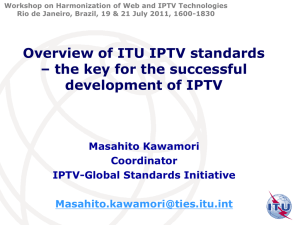 Workshop on Harmonization of Web and IPTV Technologies