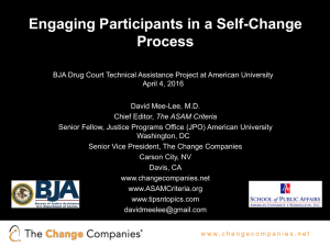 Engaging Participants in a Self-Change Process