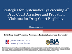 Strategies for Systematically Screening All Drug Court Arrestees and Probation