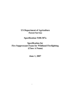 US Department of Agriculture Forest Service Specification 5100-307a