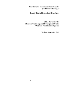Long-Term Retardant Products