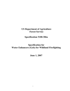 US Department of Agriculture Forest Service Specification 5100-306a