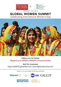 GLOBAL WOMEN SUMMIT Celebrating International Women’s Day &amp; | www.diplomaticourier.com