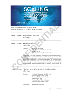 2014 Concordia Summit Program Draft