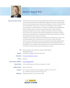 David G. Amaral, Ph.D.