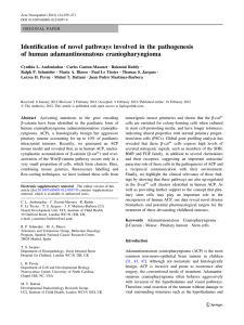 Identification of novel pathways involved in the pathogenesis