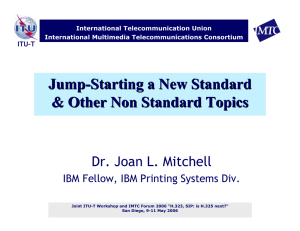 Jump - Starting a New Standard &amp; Other Non Standard Topics