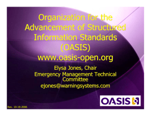 Organization for the Advancement of Structured Information Standards (OASIS)