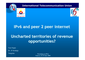 IPv6 and peer 2 peer