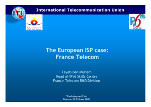 The European ISP case: France Telecom