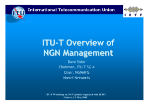ITU - T Overview of NGN Management