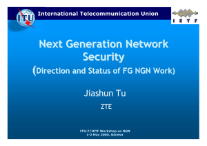 Next Generation Network Security ( Jiashun Tu