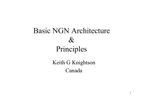 Basic NGN Architecture &amp; Principles Keith G Knightson
