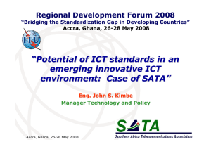 “ Potential of ICT standards in an emerging innovative ICT environment: