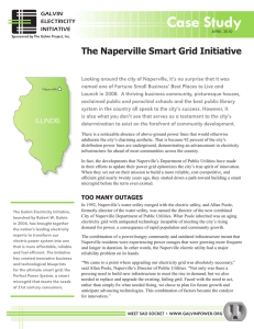 The Naperville Smart Grid Initiative GALVIN ELECTRICITY INITIATIVE