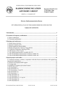 RADIOCOMMUNICATION ADVISORY GROUP