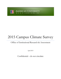 2015 Campus Climate Survey  Office of Institutional Research &amp; Assessment