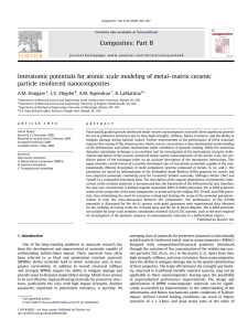 Interatomic potentials for atomic scale modeling of metal–matrix ceramic