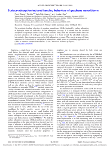 Surface-adsorption-induced bending behaviors of graphene nanoribbons Zuoqi Zhang, Bin Liu, Keh-Chih Hwang,