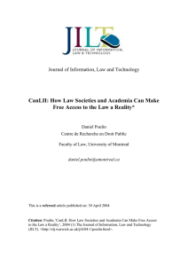 CanLII: How Law Societies and Academia Can Make