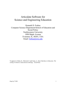 Articulate Software for Science and Engineering Education